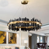 Spacestation Flush Mount Copper Multi-Level Chandelier - Avenila - Interior Lighting, Design & More