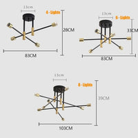 Lámpara de luz Sputnik Retro 4/6/8 - Avenila - Iluminación interior, diseño y más