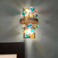 Creative Crystal Ball Modern Gold Sconce Light For Bedroom Hotel Restaurant - Avenila - Interior Lighting, Design & More