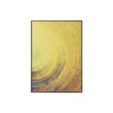 Peinture abstraite sur toile à motifs de cercles bleus et jaunes Posters et gravures modernes Tableaux d'art mural pour la décoration de la salle de séjour - Avenila - Éclairage intérieur, design et plus