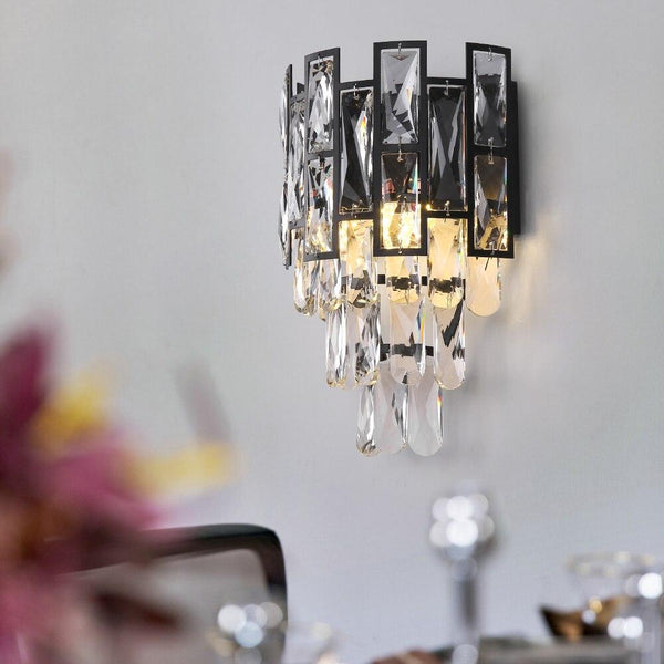 Avenila Speciality Smoke Black Crystal Wall Sconce Light 1pcs - Avenila - Éclairage intérieur, design et plus