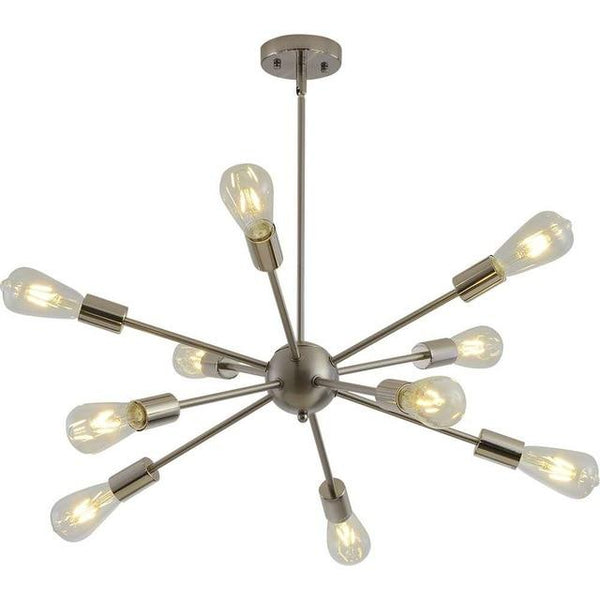 Lustre moderne en laiton Spoutnik 10 prises - Avenila - Éclairage intérieur, design et plus