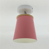 Plafonnier E27 en fer rond créatif Lampe de plafond nordique moderne à LED Macaron - Avenila - Éclairage intérieur, design et plus