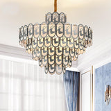 Deer Modern Christmas Crystal Gold Small Round Chandelier - Avenila - Interior Lighting, Design & More