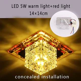 Plafonniers carrés à encastrer Aisle Crystal LED 3W/5W Modern - Avenila - Éclairage intérieur, design et plus