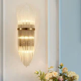 Lampe murale en cristal Golden Luxury pour salon d'intérieur - Avenila - Éclairage intérieur, design et plus