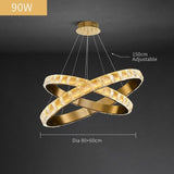 Inside Outside Luxury Gold & Black Multi-Ring Chandelier - Avenila - Interior Lighting, Design & More