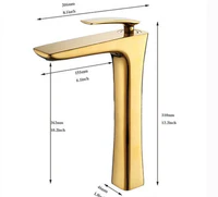 Robinet de toilette de luxe à finition dorée - Avenila - Éclairage intérieur, design et plus