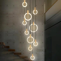 Modern LED Wall Stair Ring Chandelier - Avenila - Interior Lighting, Design & More