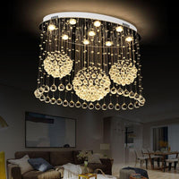 Lustre moderne de luxe en cristal à trois sphères - Avenila - Éclairage intérieur, design et plus