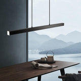 Lustre à pendentif en bois moderne en aluminium poli de 31 1/2" à 59" - Avenila - Éclairage intérieur, design et plus