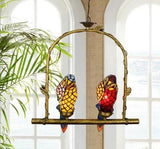 Lustre en verre coloré Parrot Bird - Avenila - Éclairage intérieur, design et plus