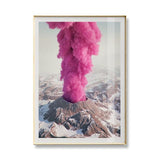 Affiche murale du volcan rose | Home Decor Wall Art - Avenila - Éclairage intérieur, design et plus