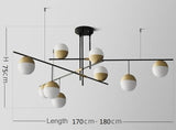 Lustre à boules de luxe postmoderne 3-9 têtes - Avenila - Éclairage intérieur, design et plus