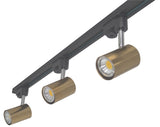 Éclairage LED en aluminium sur rail au plafond en blanc/noir/bronze