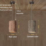 Retro Loft Nordic Stump Style Cement Pendant Lights - Avenila - Éclairage intérieur, design et plus