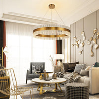 Sofrey Gold Bronze K9 Crystal Chandelier - Avenila - Éclairage intérieur, design et plus