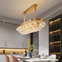 Sofrey Rectangle Crystal Luxury Chandelier - Avenila - Éclairage intérieur, design et plus