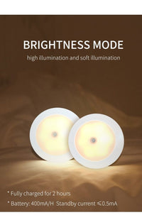 UFO Motion Sensor LED Night Light Rechargeable 360 Degree Rotating Security Wall lamp for Bedroom Stair Cabinet Toilet - Avenila - Lumière d'intérieur, design et plus