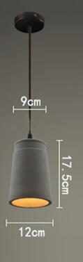 Lampe à suspension en ciment Vintage 5 styles - Avenila - Éclairage intérieur, design et plus