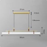 Avenila Modern LED Minimalist Light Bar Hanging Chandelier - Avenila - Interior Lighting, Design & More