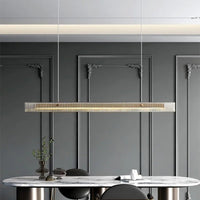 Dining Room Modern Gold and Black Light Bar Chandelier - Avenila - Interior Lighting, Design & More