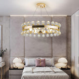 50, 60, 80cm Lampadario da salotto Sofrey Modern Crystal Gold Ring Chandelier - Avenila - Illuminazione, design e altro ancora