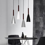 9 1/2" Wide Aluminum & Wood Pendant Light - Avenila - Illuminazione d'interni, Design & Altro