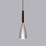 9 1/2" Wide Aluminum & Wood Pendant Light - Avenila - Illuminazione d'interni, Design & Altro