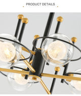 Lampadario a sfera di vetro a LED Avenila Gold & Black Modern Ball - Avenila - Illuminazione d'interni, design e altro ancora