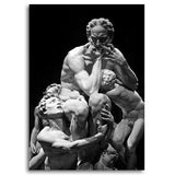 Avenila Greek Black and White David Head Sculpture Posters And Prints Wall Art Canvas Paintings Pictures - Avenila - Interior Lighting, Design & More