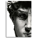 Avenila Greek Black and White David Head Sculpture Posters And Prints Wall Art Canvas Paintings Pictures - Avenila - Interior Lighting, Design & More