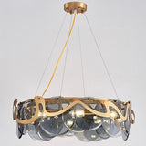 Avenila Lampadario a sospensione in metallo e vetro dorato 60cm - Avenila - Illuminazione d'interni, Design & Altro