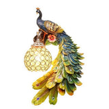 Lampada da parete di cristallo a LED di lusso Bohemian Peacock - Avenila - Illuminazione, design e altro ancora