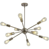 Lampadario moderno in ottone Sputnik 10 prese - Avenila - Illuminazione d'interni, design e altro ancora