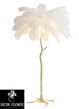 Dr. Feathers Designer Moderna lampada da terra di lusso in piuma di lusso Dr. Feathers - Avenila - Illuminazione d'interni, Design & More