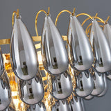 Lampadario di lusso con goccia d'acqua rettangolo a filo - Avenila - Illuminazione, design e altro ancora