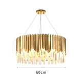 Ciondolo da cucina in cristallo dorato con luci a sospensione - Avenila - Illuminazione d'interni, Design & Altro