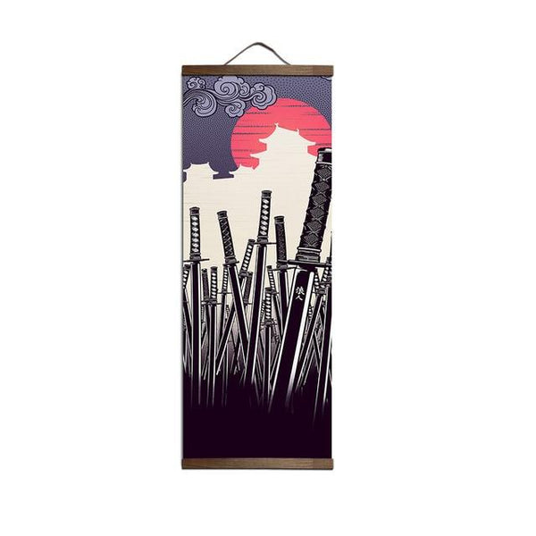 Poster e stampe giapponesi Ukiyoe Decorazione per la casa con pergamena in legno appesa - Avenila - Illuminazione, design e altro ancora