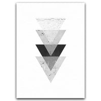 Minimalist Style Marble Geometric Pattern Abstract Decorative Canvas Painting Poster - Avenila - Interior Lighting, Design & More