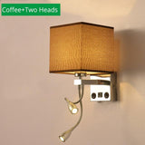 Moderna lampada da parete a LED per interni in camera da letto dell'hotel con ricarica USB - Avenila - Illuminazione, design e altro ancora