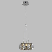Lampadario moderno in vetro grigio fumé con sfere sospese - Avenila - Illuminazione, design e altro ancora
