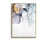 Nordic Morden Abstract Morden Abstract Blu-grigio linea Wall Art Canvas Pittura Pittura Blu d'oro fumo Arte Poster Stampa di immagini da parete per il soggiorno - Avenila - Illuminazione d'interni, Design & More