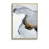 Nordic Morden Abstract Morden Abstract Blu-grigio linea Wall Art Canvas Pittura Pittura Blu d'oro fumo Arte Poster Stampa di immagini da parete per il soggiorno - Avenila - Illuminazione d'interni, Design & More