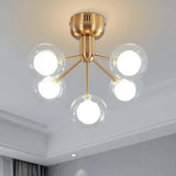Post-Moderno lampadario a sfera a soffitto in vetro dorato Corridoio - Avenila Select - Avenila - Illuminazione, design e altro ancora