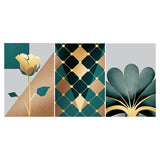 Poster e stampe Golden Modern Modern Minimalistic Wall Art Geometrica Pittura su tela floreale astratta Pittura decorativa nordica - Avenila - Illuminazione d'interni, Design & More