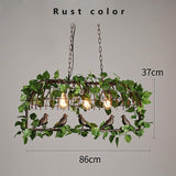 Retro Industrial LED Iron Chandelier with Bird Garden - Avenila - Interior Lighting, Design & More