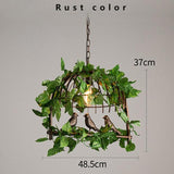 Retro Industrial LED Iron Chandelier with Bird Garden - Avenila - Interior Lighting, Design & More