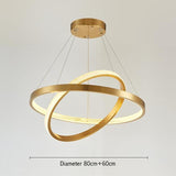 Lampadario circolare ad anello in oro semilucido di lusso - Avenila Luxury Selects - Avenila - Illuminazione, design e altro ancora