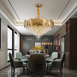 Lampadario a LED in acciaio lucido di lusso Sofrey Gold LED - Avenila - Illuminazione, design e altro ancora